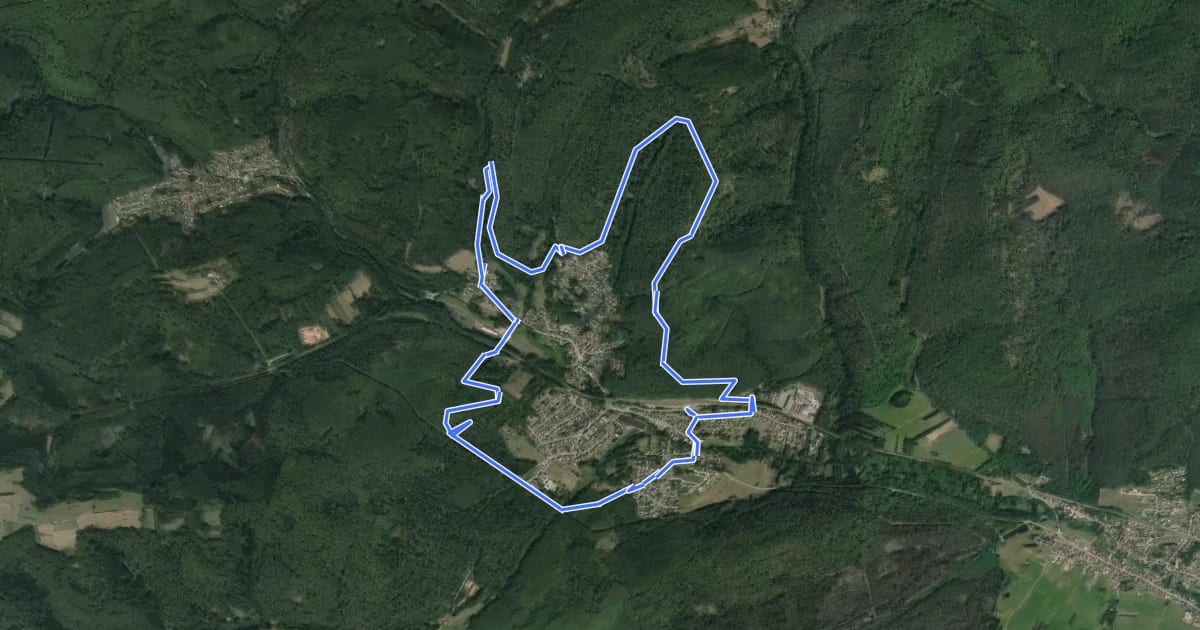 Маршрут Grand Circuit autour de Wingen-sur-Moder на спутниковом снимке