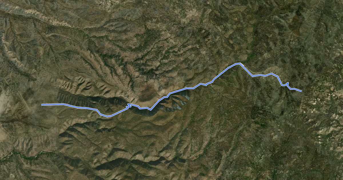 Маршрут Grand Enchantment Trail Segment 23: South Diamond Creek на спутниковом снимке