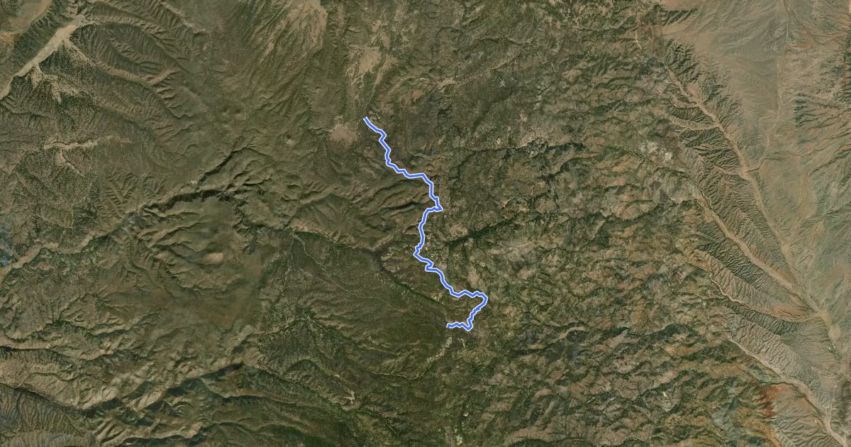 Маршрут Grand Enchantment Trail Segment 25: Lookout Mountain на спутниковом снимке