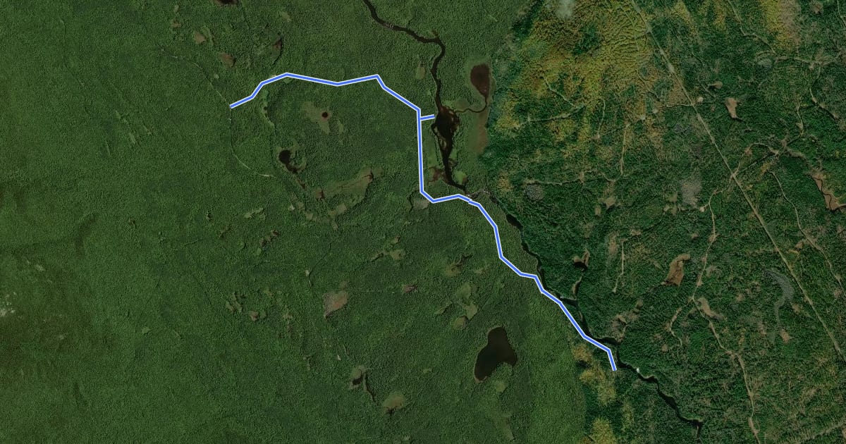 Маршрут Grand Pitch Trail на спутниковом снимке