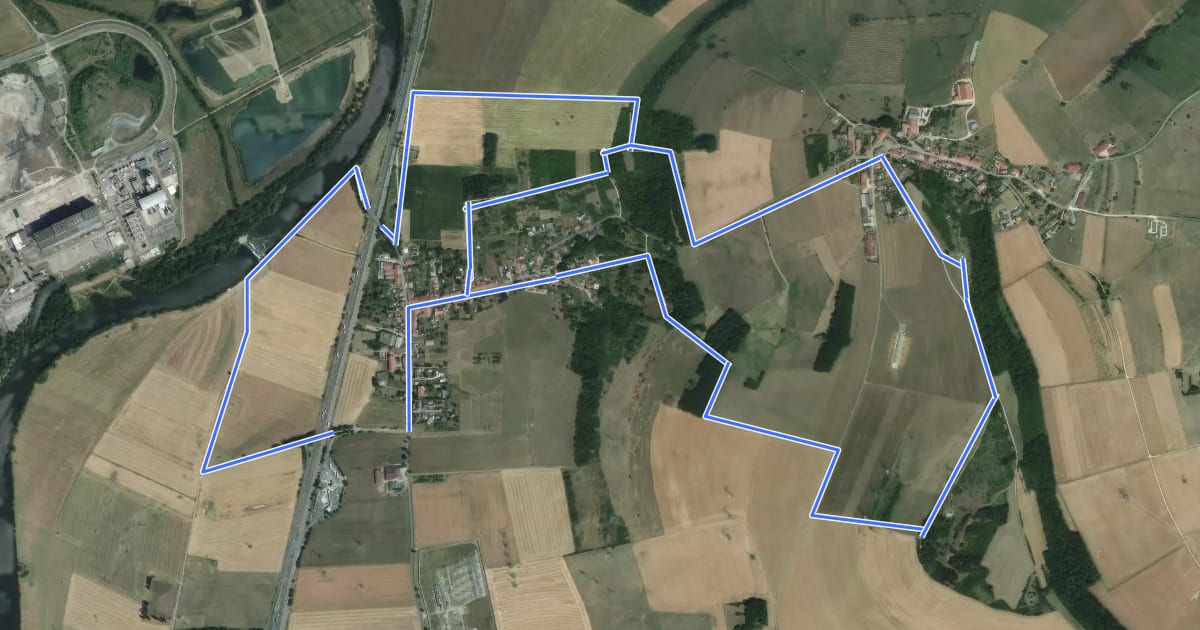 Маршрут Grand tour de Loisy на спутниковом снимке