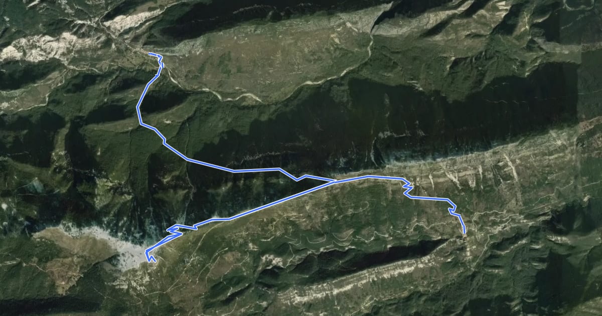 Маршрут Grand tour du haut Estéron - Etape 2 на спутниковом снимке