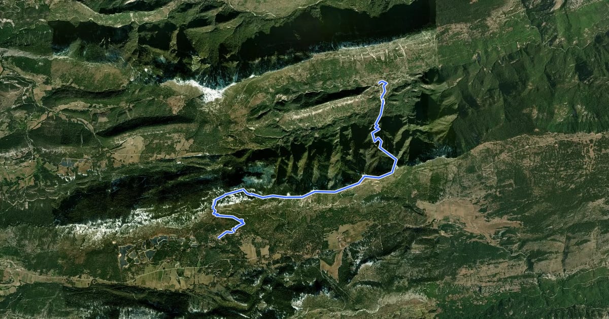 Маршрут Grand tour du haut Estéron - Etape 3 на спутниковом снимке