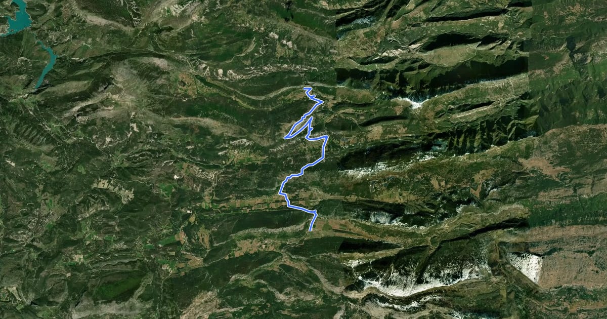 Маршрут Grand tour du haut Estéron - Etape 5 на спутниковом снимке