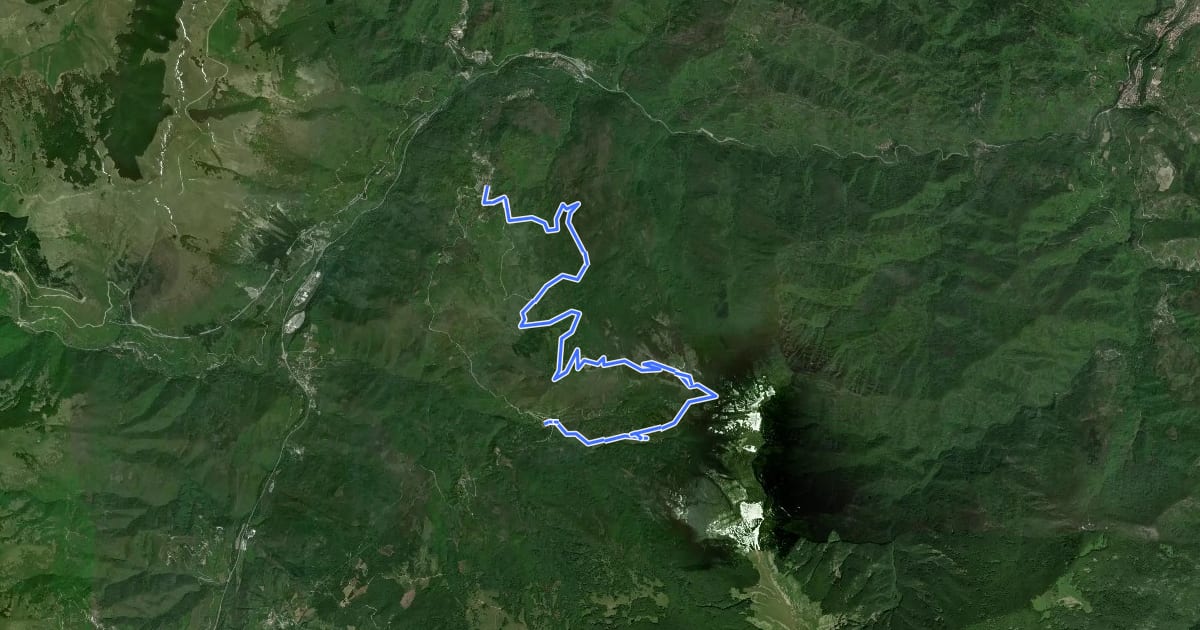 Маршрут Grande Anello di Arquata (GADA): Tappa 3 на спутниковом снимке