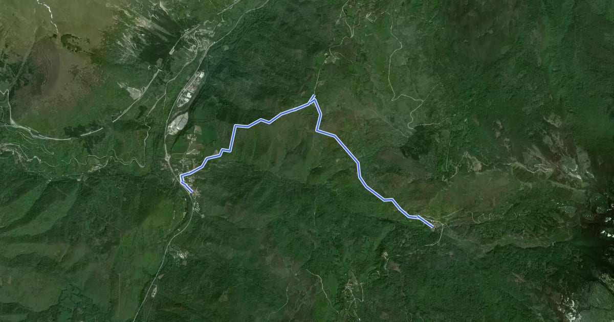 Маршрут Grande Anello di Arquata (GADA): Tappa 4 на спутниковом снимке