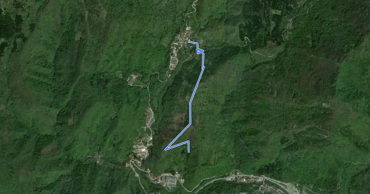 Маршрут Grande Anello di Arquata (GADA): Tappa 9 на спутниковом снимке