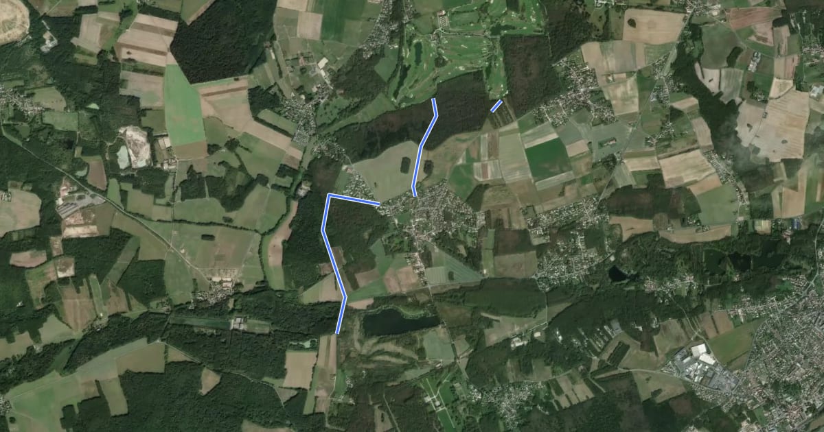 Маршрут Grande boucle du Pays de Limours - Boucle de Saint-Maurice на спутниковом снимке