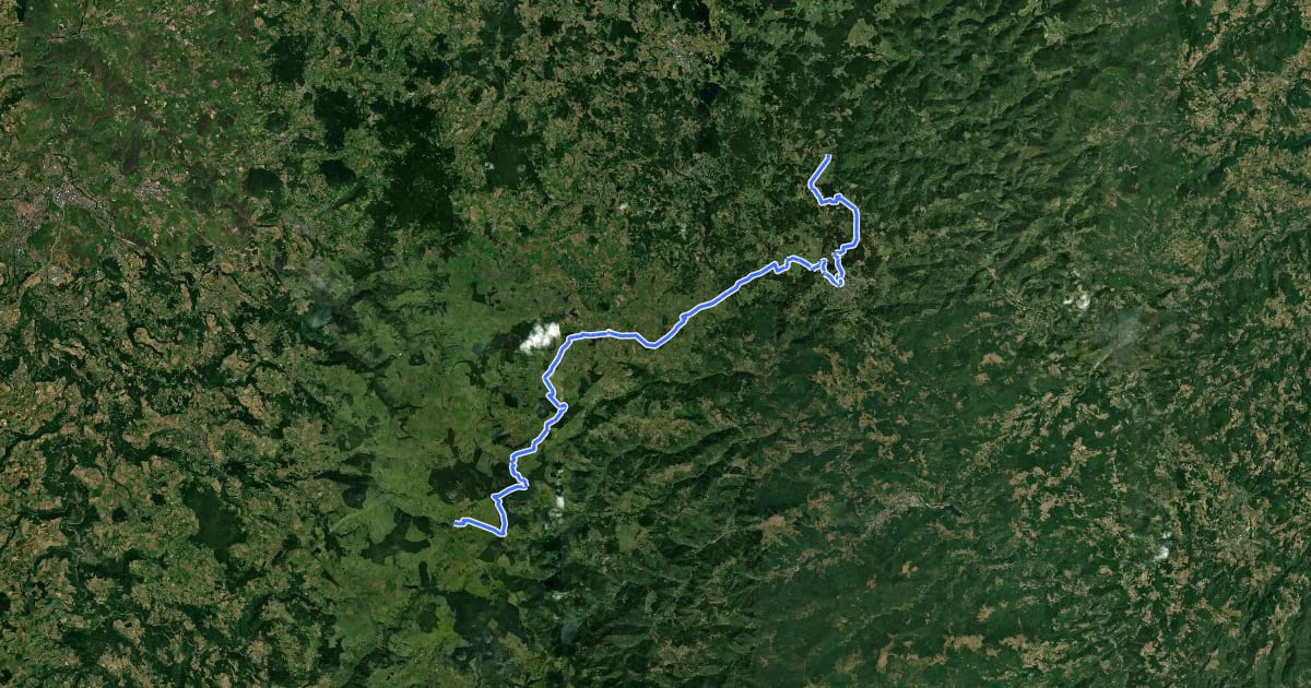 Маршрут Grande Traversée de l'Ardèche VTT, Devesset / Les Estables на спутниковом снимке