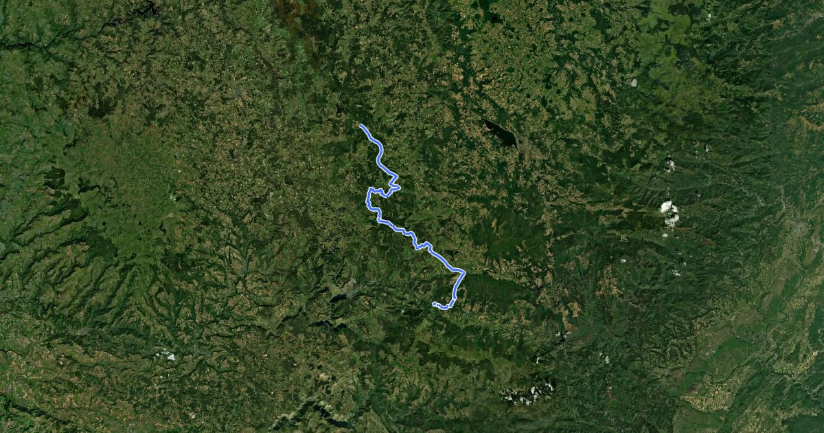 Маршрут Grande Traversée du Massif Central à VTT - Baraque des Bouviers / Bagnols-les-Bains на спутниковом снимке