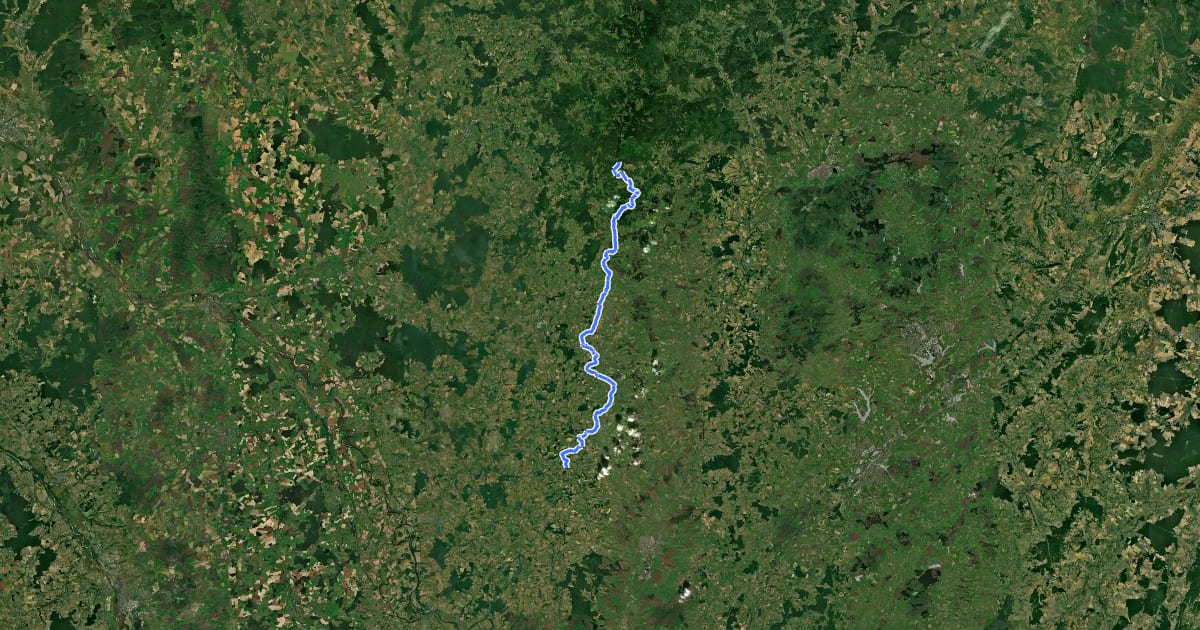Маршрут Grande Traversée du Massif Central à VTT - Variante Sud Morvan (Par Luzy) на спутниковом снимке