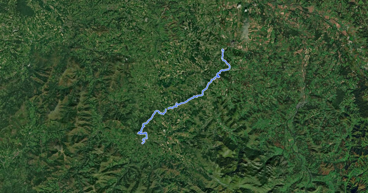 Маршрут Grande Traversée du Pays Basque Étape 1 на спутниковом снимке