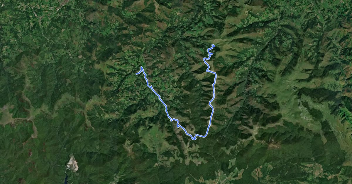 Маршрут Grande Traversée du Pays Basque Étape 3 на спутниковом снимке