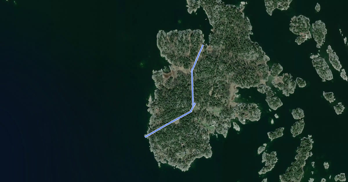 Маршрут Granholmen tältplats на спутниковом снимке
