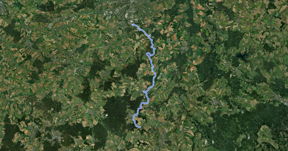 Маршрут Granit - Porphyr - Route на спутниковом снимке