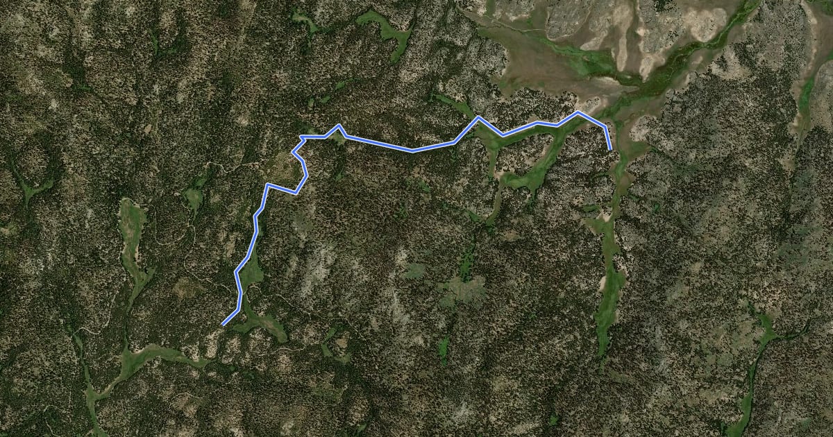 Маршрут Granite/Broder Trail на спутниковом снимке