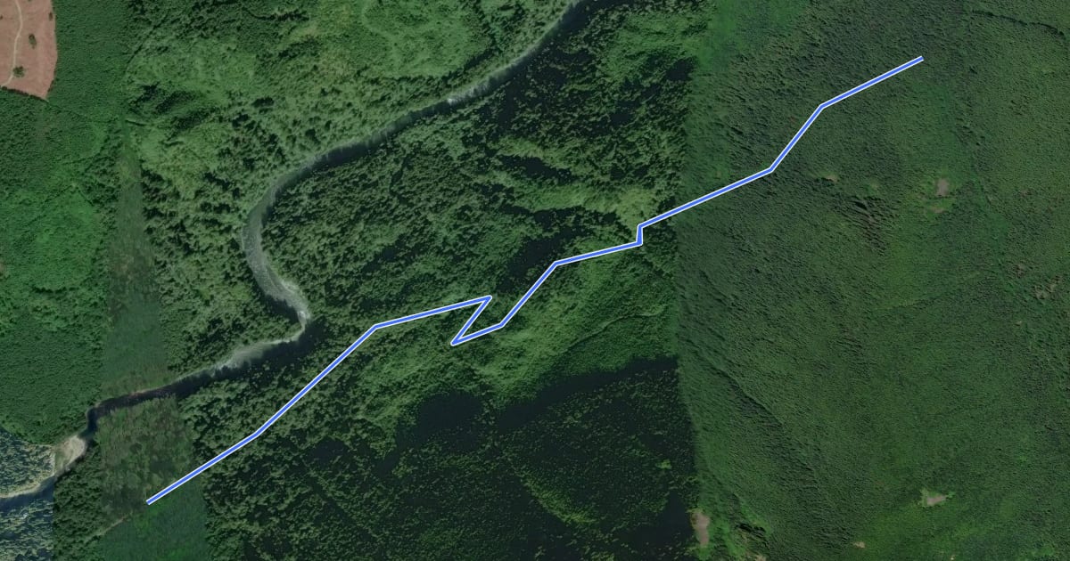 Маршрут Granite Creek Connector Trail на спутниковом снимке