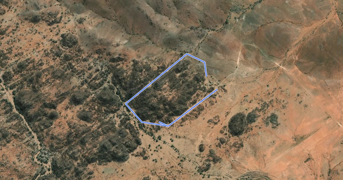 Маршрут Granites Nature Trail (Long Loop) на спутниковом снимке