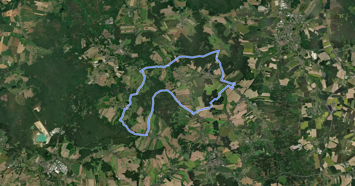 Маршрут Granitweg на спутниковом снимке