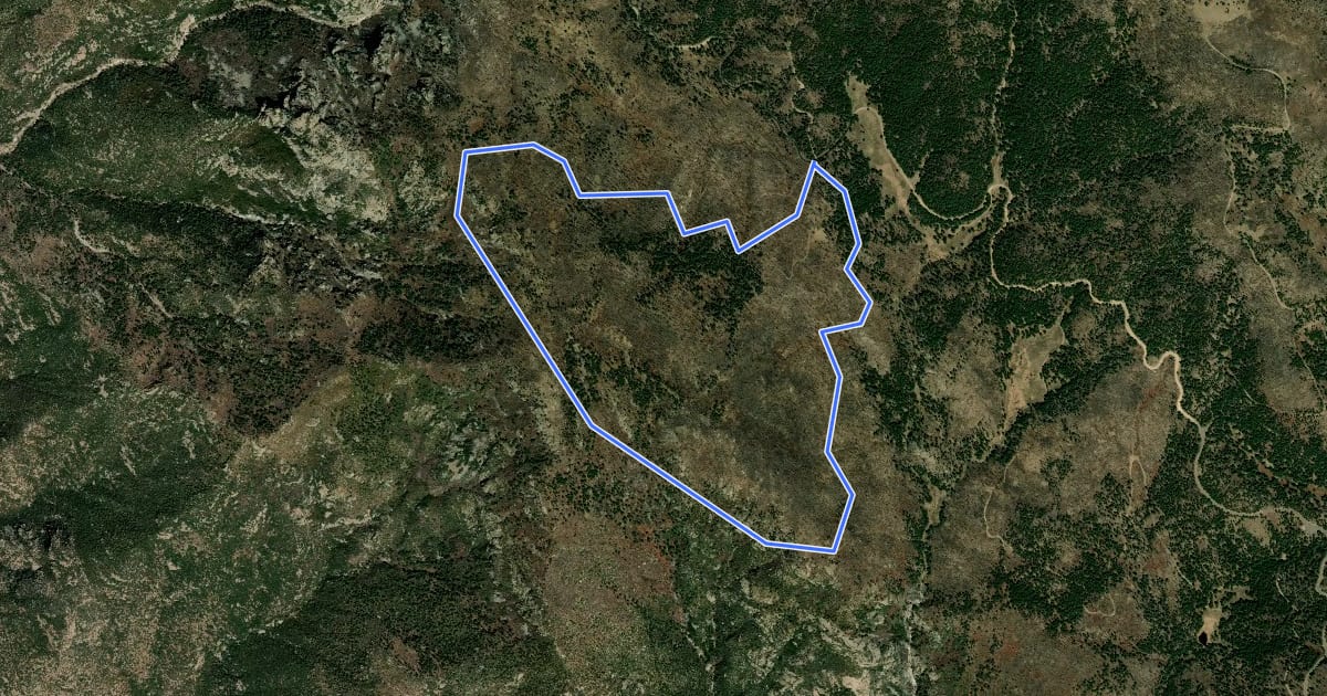 Маршрут Grant Hill Loop Trail #322 на спутниковом снимке