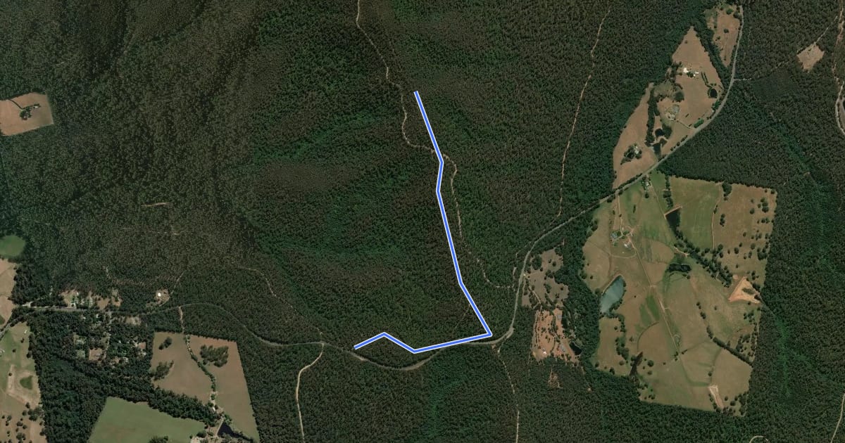 Маршрут Granton DH Track на спутниковом снимке