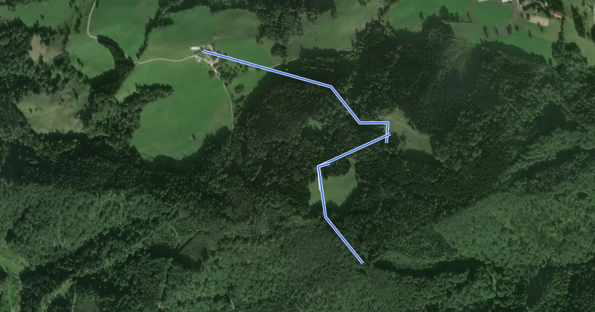 Маршрут Grasberg - Glatzberg на спутниковом снимке