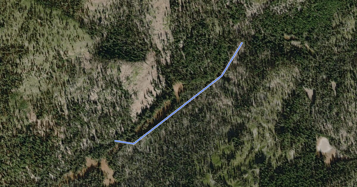 Маршрут Grassy Swale Trail на спутниковом снимке