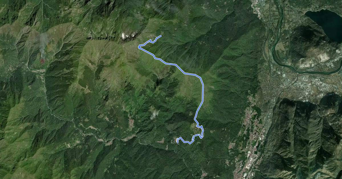 Маршрут Grata Gamul Trekking - Tappa 1 на спутниковом снимке