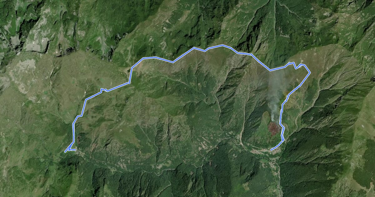 Маршрут Grata Gamul Trekking -Tappa 5 на спутниковом снимке