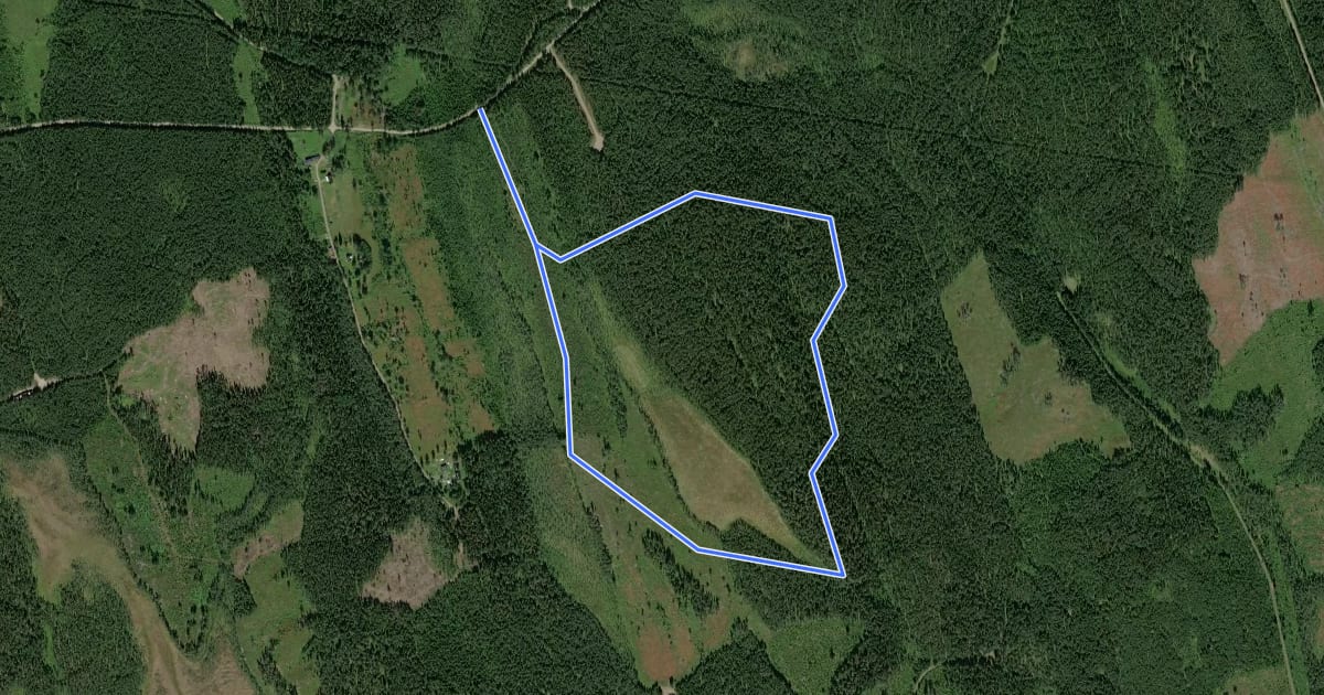 Маршрут Gravbergsdalen на спутниковом снимке