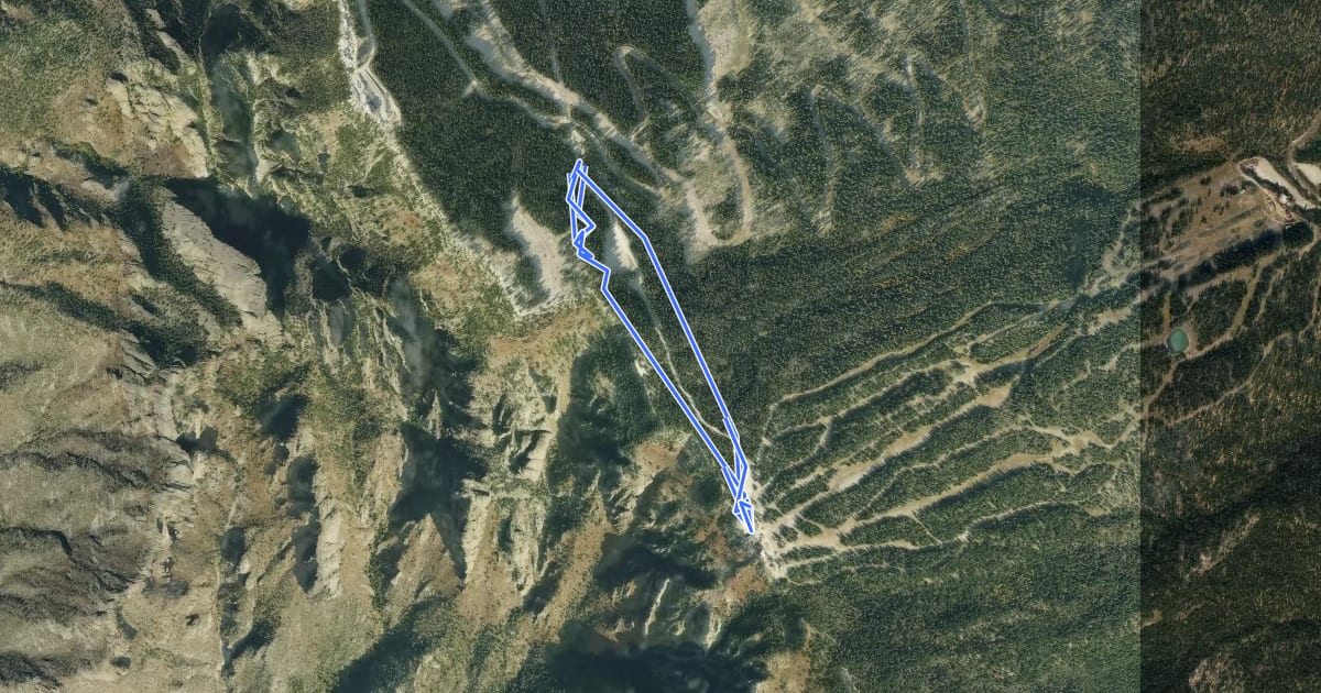 Маршрут Gravel Pit - Rocky Point Loop Hike starting at the Tram на спутниковом снимке