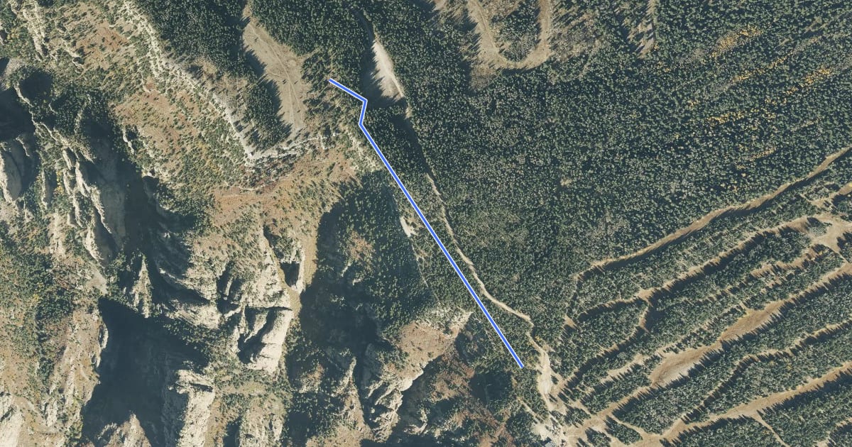 Маршрут Gravel Pit Trail на спутниковом снимке