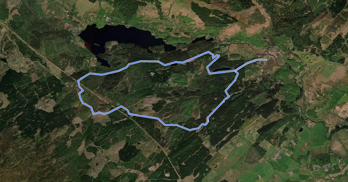Маршрут Gravelfoyle - Aqueduct Loop на спутниковом снимке