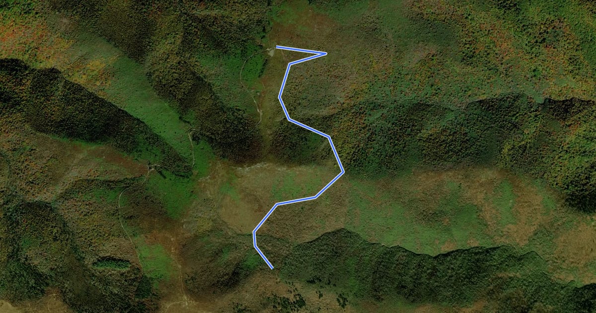 Маршрут Graveyard Ridge Trail на спутниковом снимке