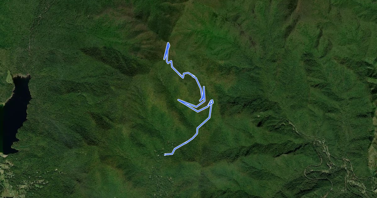 Маршрут Graybeard Trail на спутниковом снимке