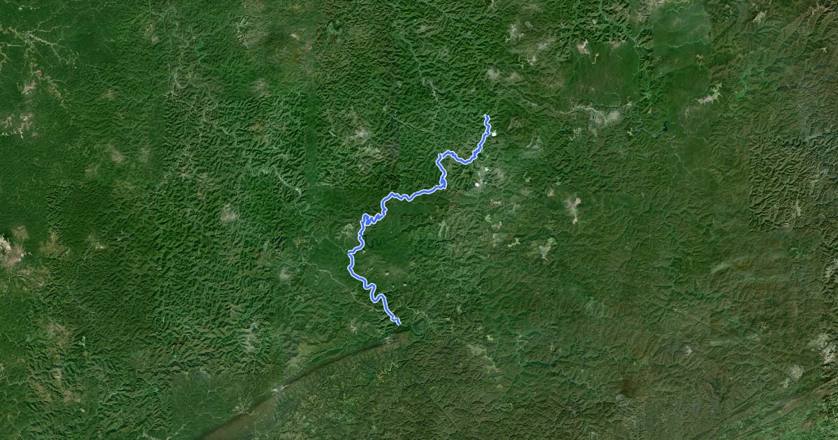 Маршрут Great Eastern Trail - Energy Trail на спутниковом снимке