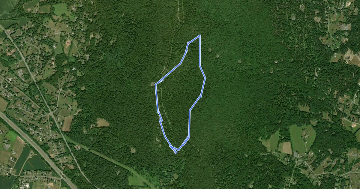 Маршрут Green Ash Trail на спутниковом снимке