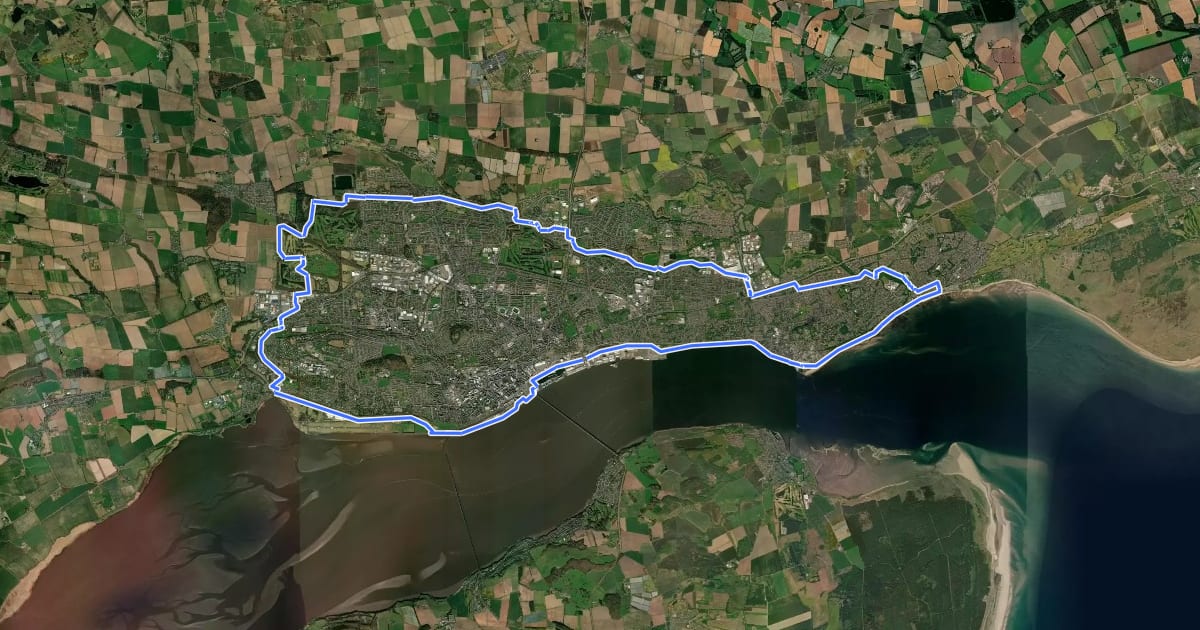 Маршрут Green Circular Route на спутниковом снимке