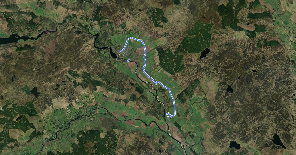 Маршрут Green cycle route на спутниковом снимке