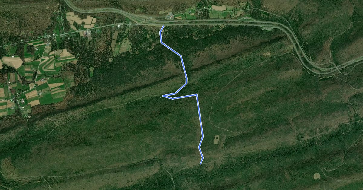 Маршрут Green Gap Trail на спутниковом снимке