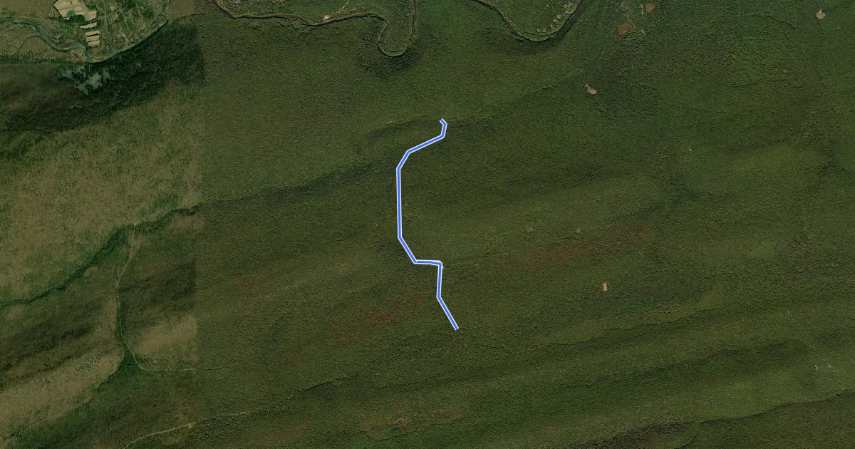 Маршрут Green Gap Trail на спутниковом снимке