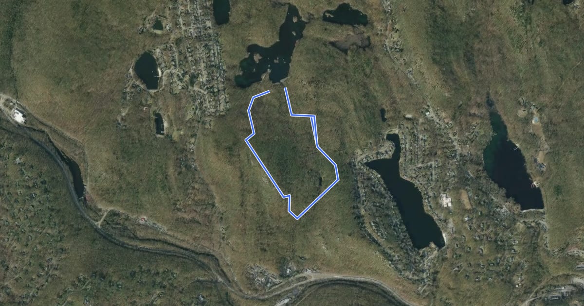 Маршрут Green Loop Trail на спутниковом снимке