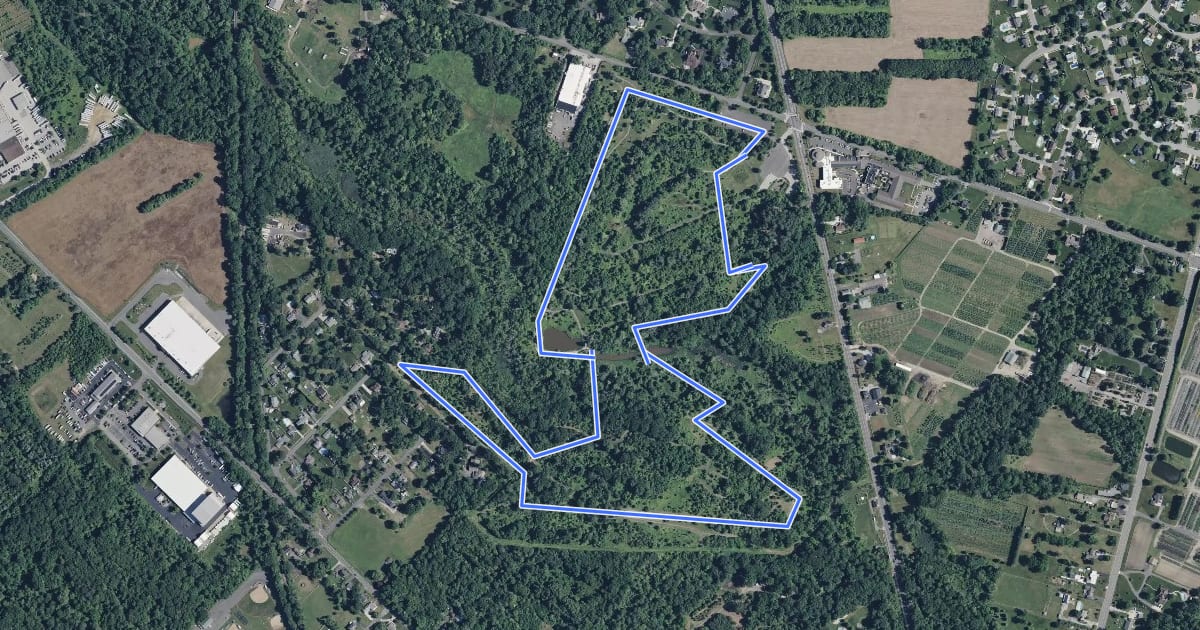 Маршрут Green "Perimeter" Trail на спутниковом снимке