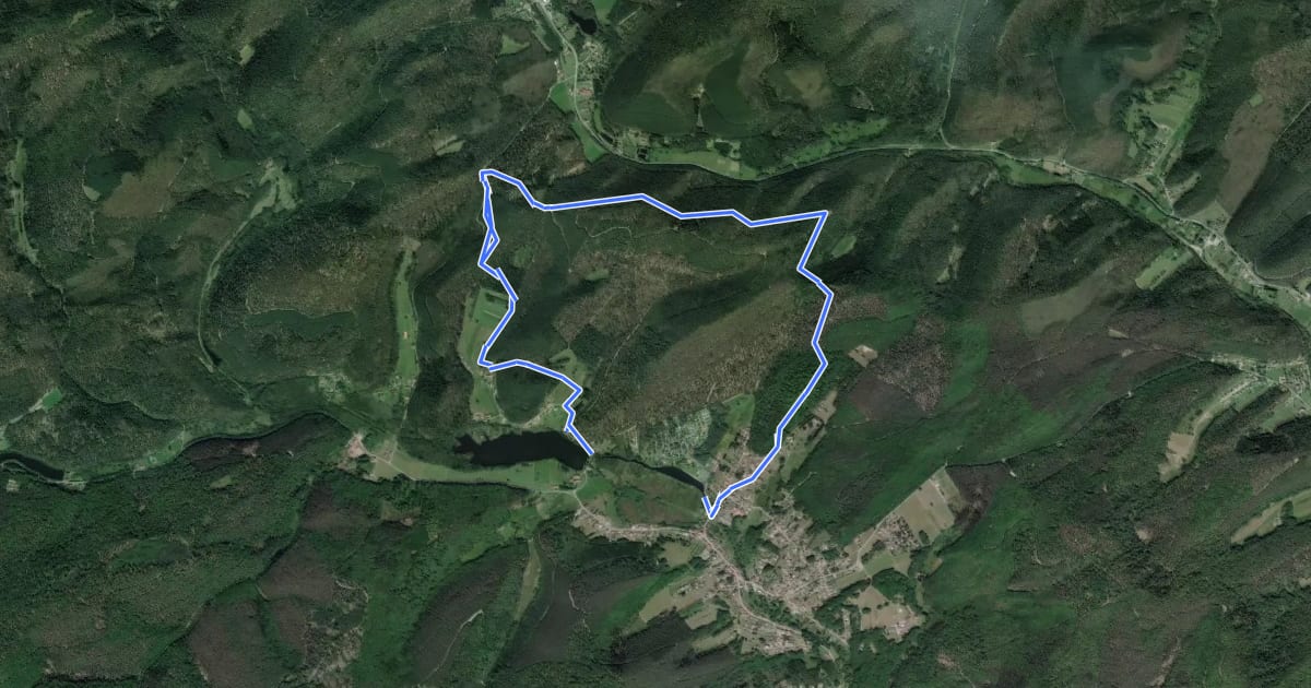 Маршрут Green ring на спутниковом снимке