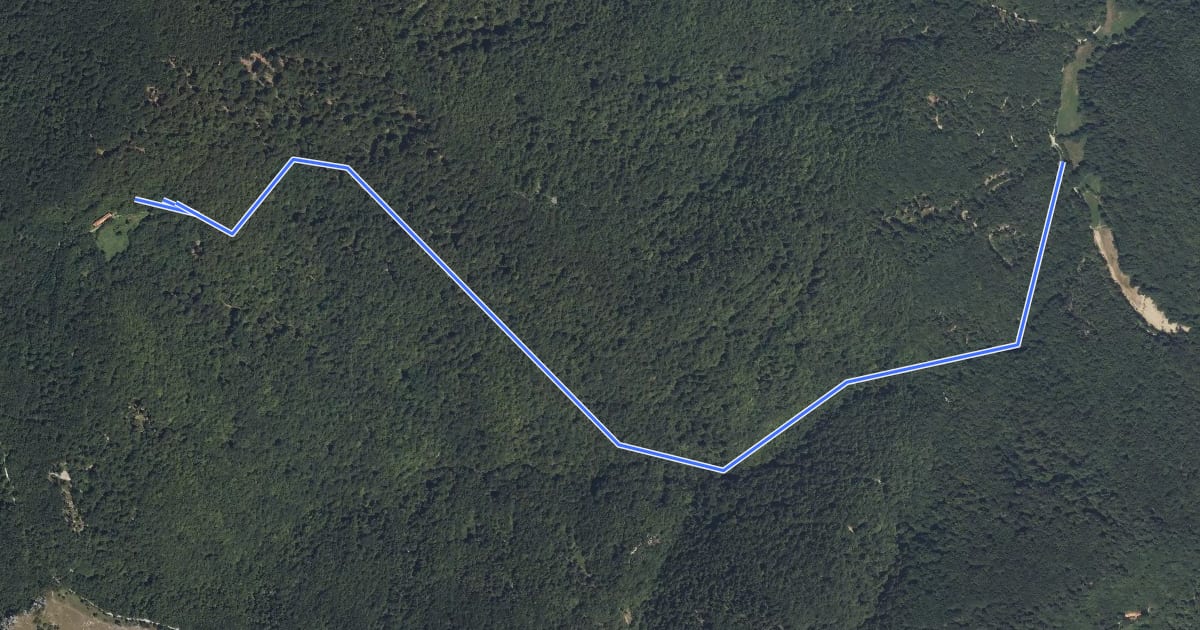 Маршрут Green River на спутниковом снимке