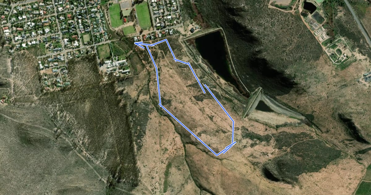 Маршрут Green Route на спутниковом снимке