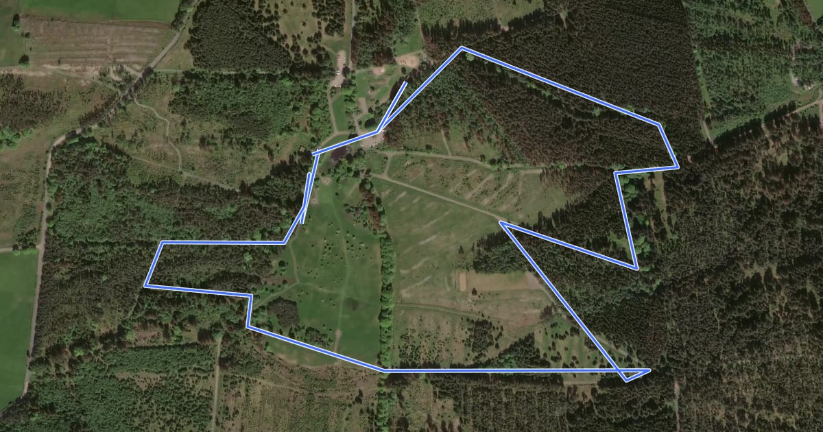 Маршрут Green Route на спутниковом снимке