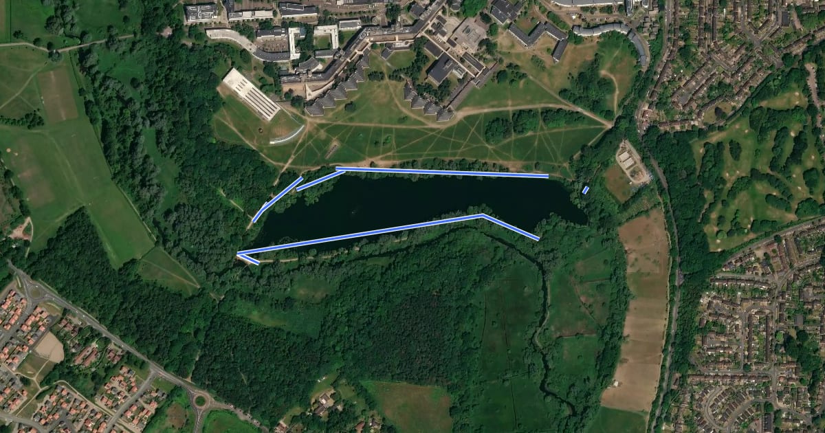 Маршрут Green Trail на спутниковом снимке