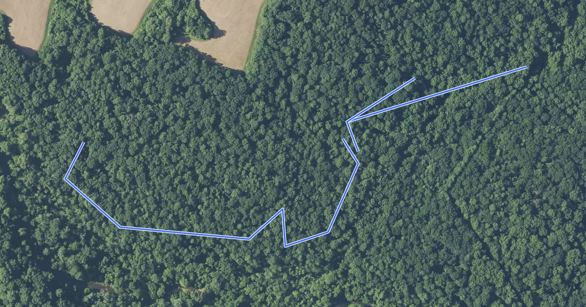 Маршрут Green Trail на спутниковом снимке