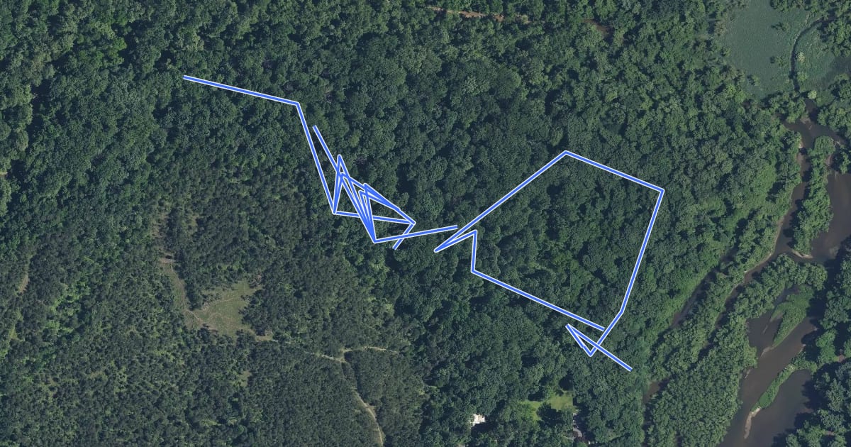 Маршрут Green Trail на спутниковом снимке